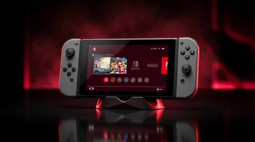 Nintendo Switch V2 on dock